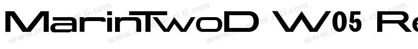 MarinTwoD W05 Regular字体转换